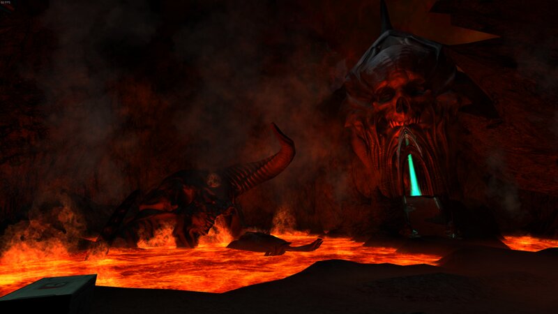 Skull-shaped Structure in Lava