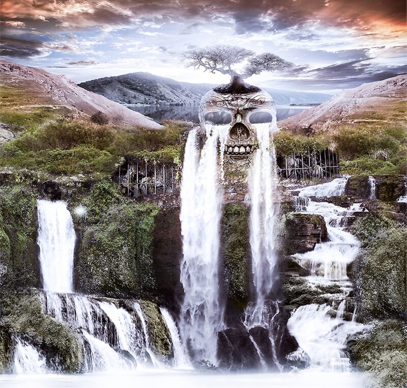 Skull-shaped Waterfall