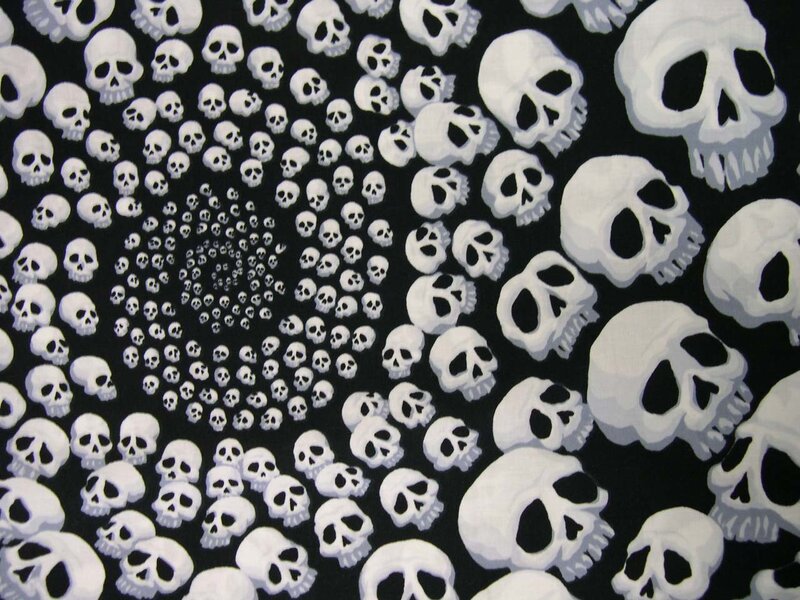 skull spiral pattern