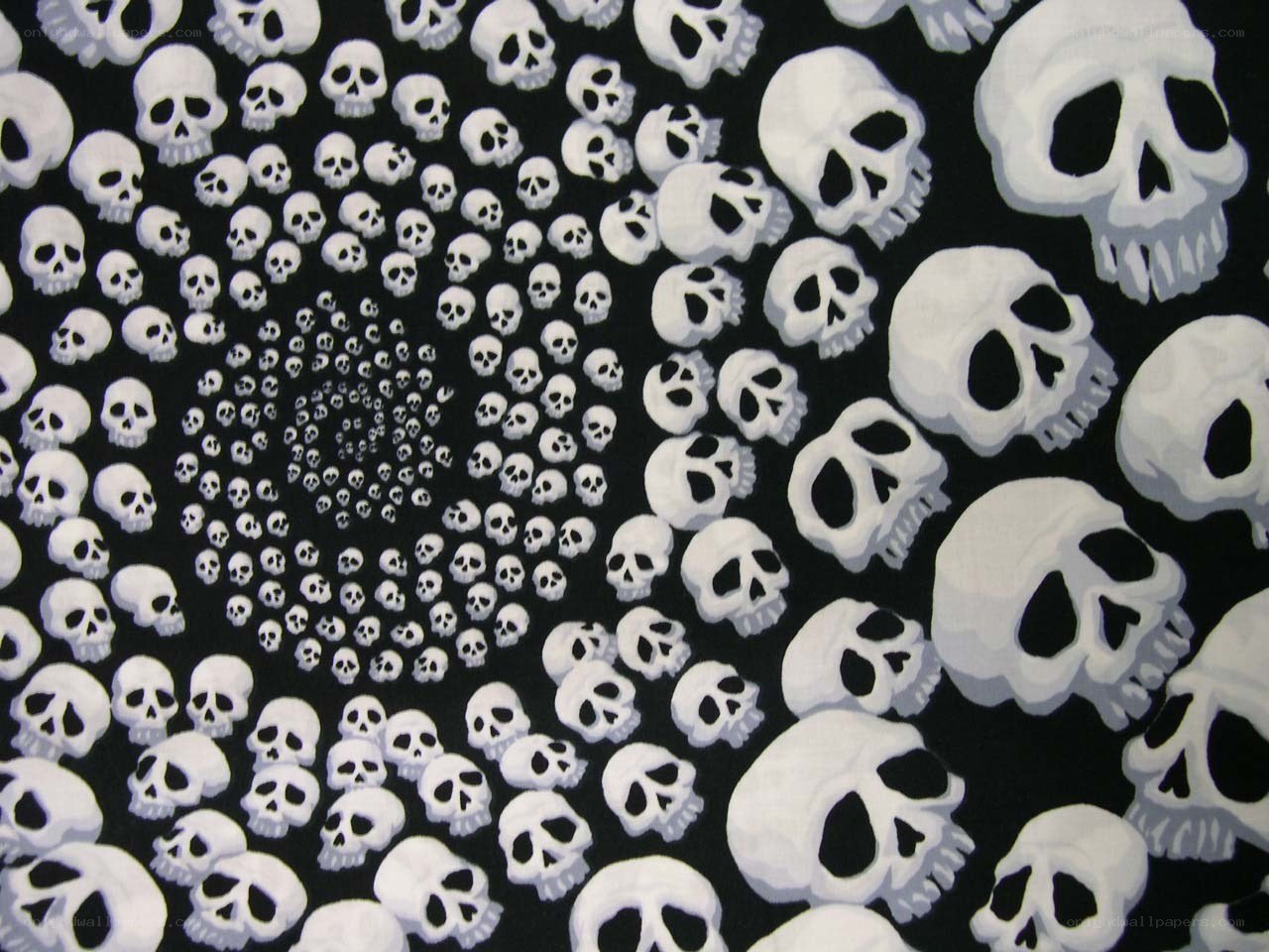 skull spiral pattern