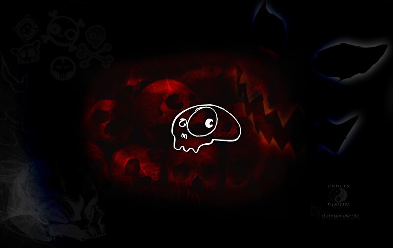 skull-themed digital artwork