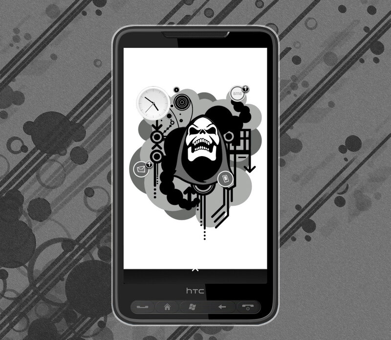 skull-themed phone wallpaper