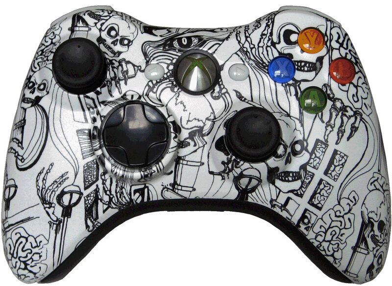 skull-themed Xbox controller