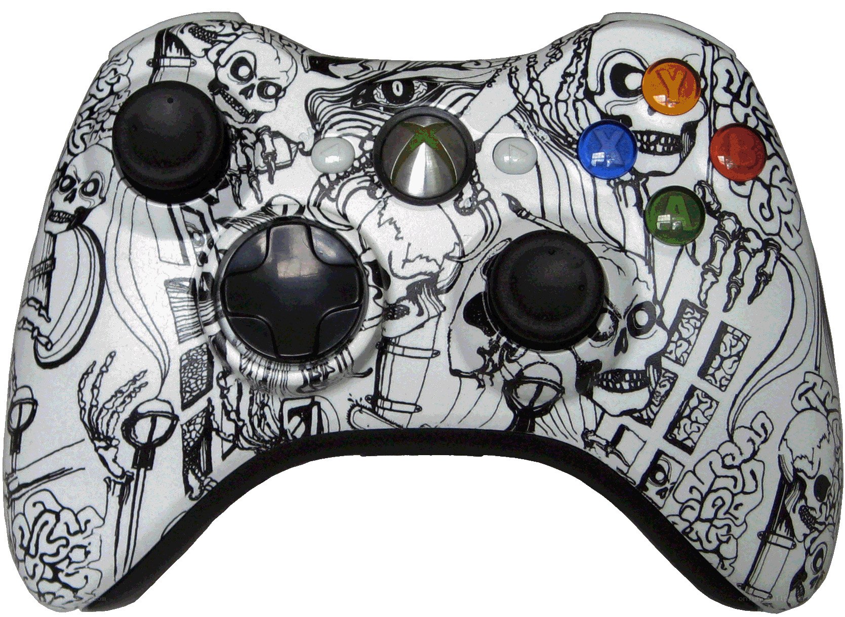 skull-themed Xbox controller
