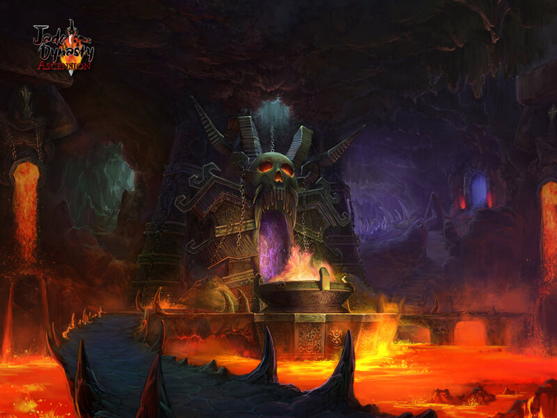 Skull Throne in Lava Cave