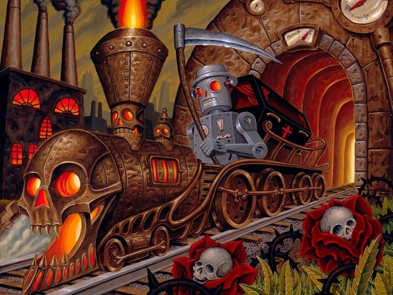 Skull Train with Robot