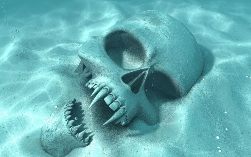 Skull Underwater
