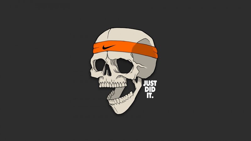 Skull Wearing Headband