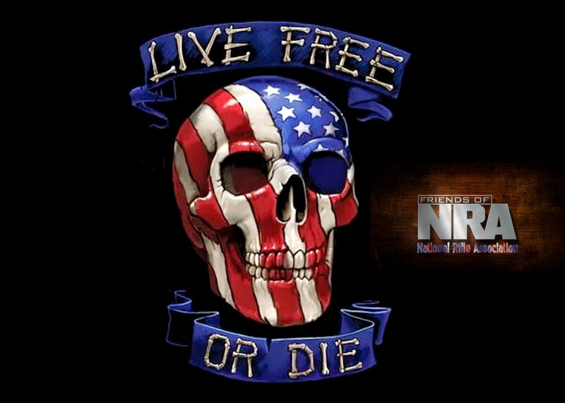Skull with American Flag