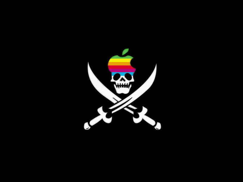 Skull with Apple Logo
