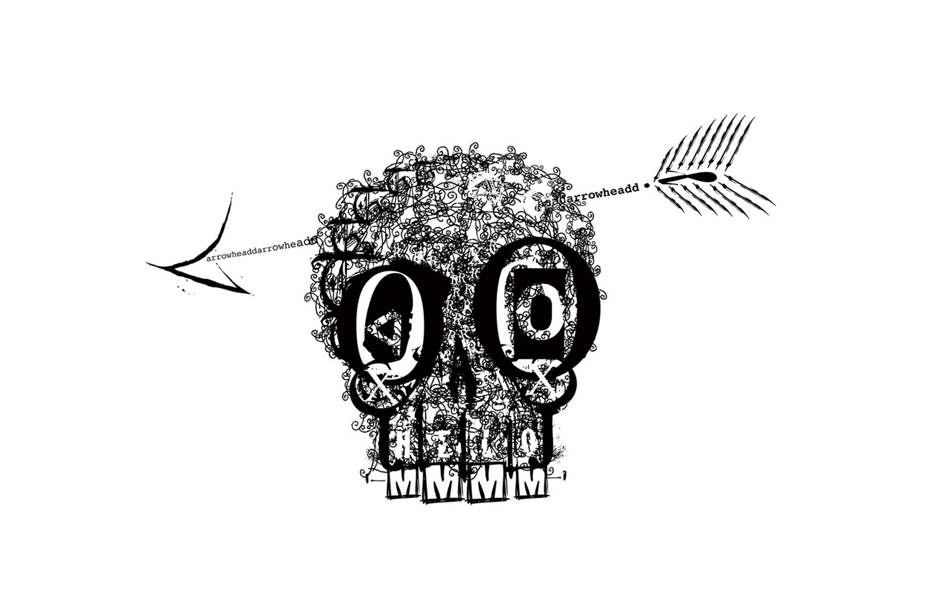 skull with arrow through head