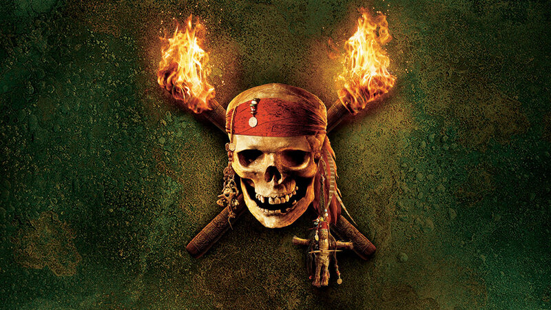 Skull with Bandana and Flames