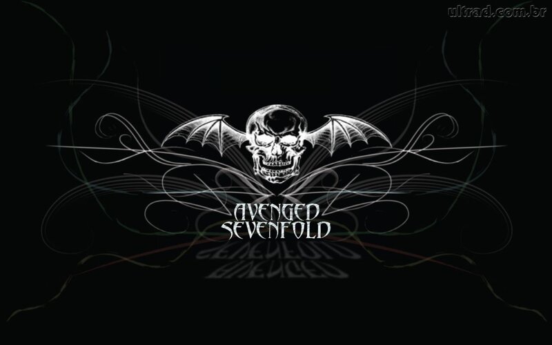 Skull with Bat Wings — Black, Dark, Digital Art, Bat Wings