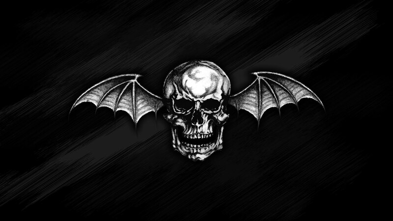 Skull with Bat Wings — Black, Dark, Ominous