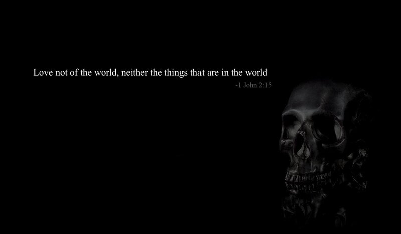 Skull with Bible verse