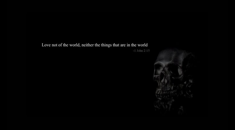 Skull with Bible verse