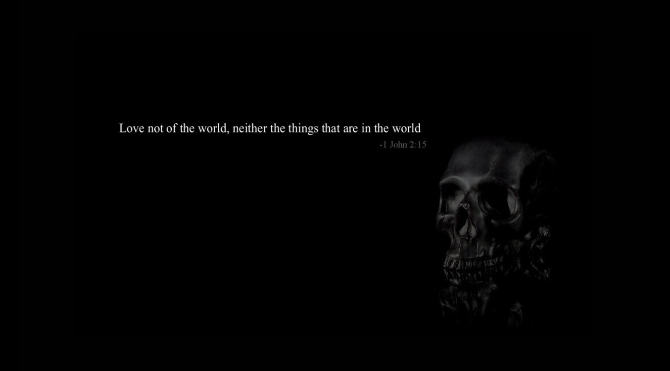 Skull with Bible verse
