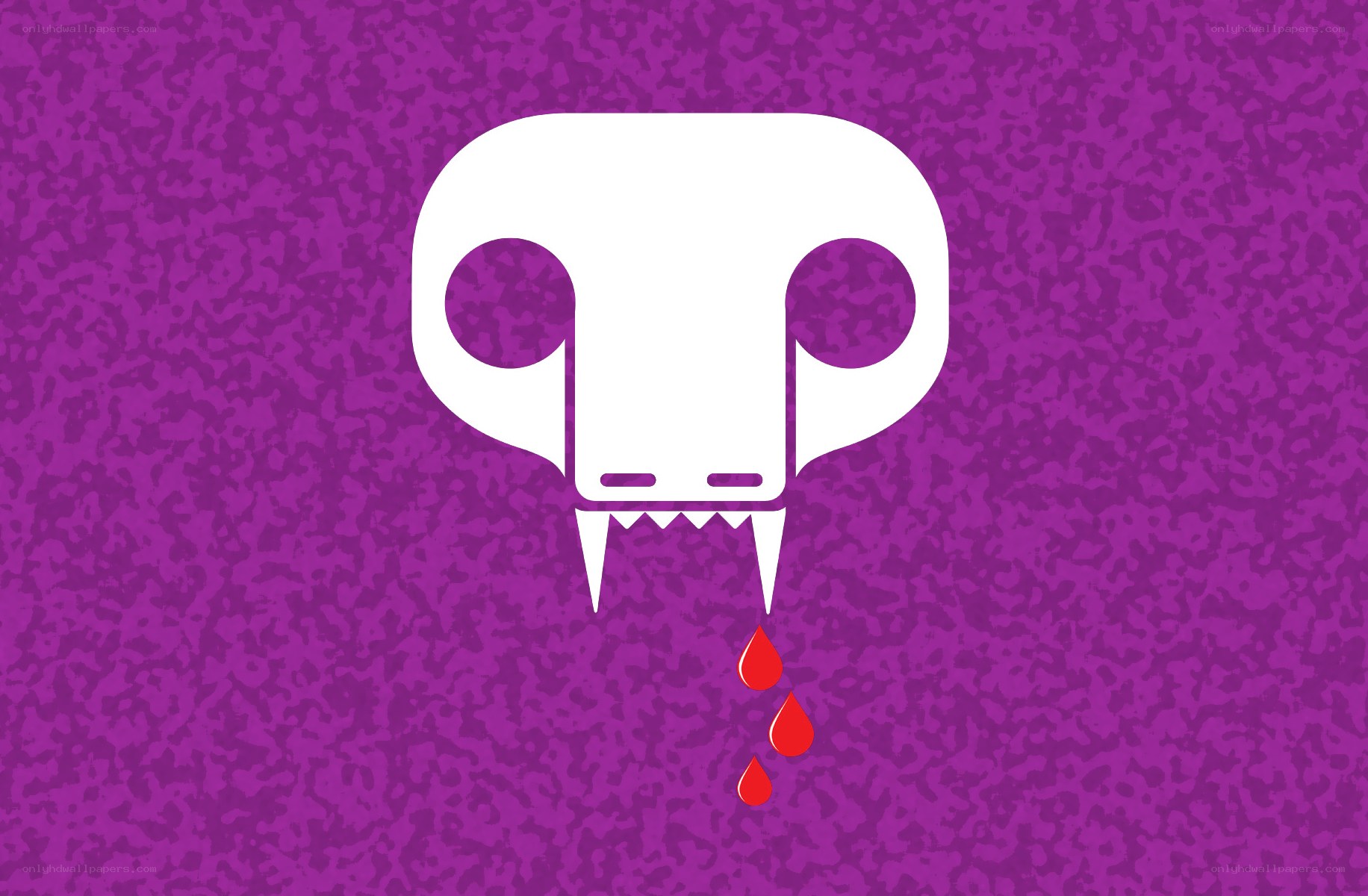 skull with blood dripping