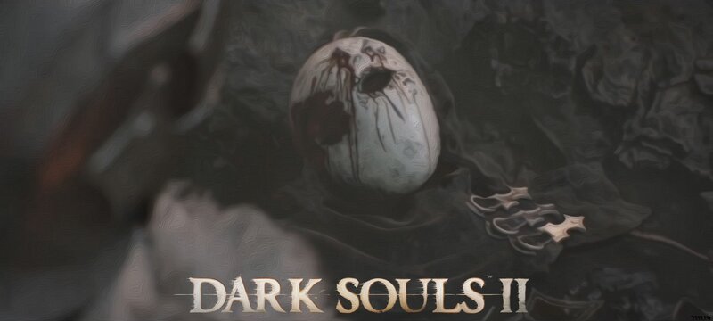 Skull with Blood on Ground