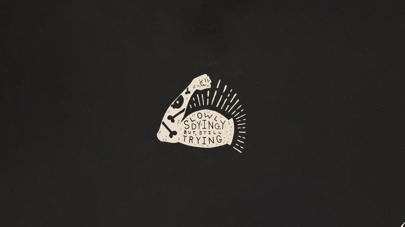 Skull with Bones — Black