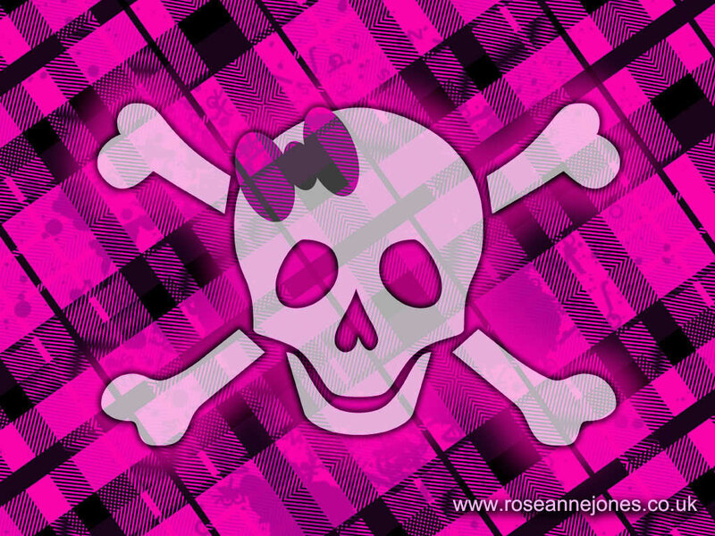Skull with Bow and Crossbones