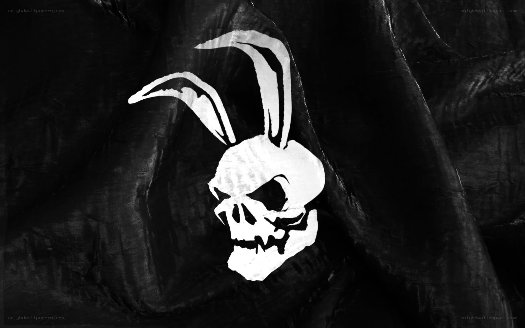 skull with bunny ears flag