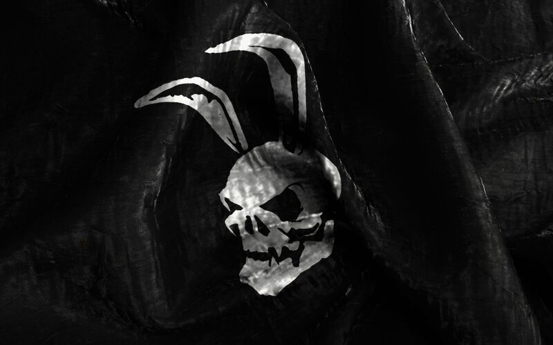 Skull with Bunny Ears