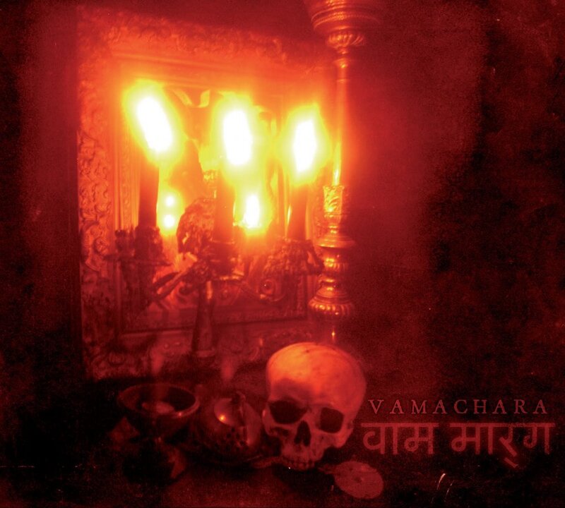 Skull with Candles — Red