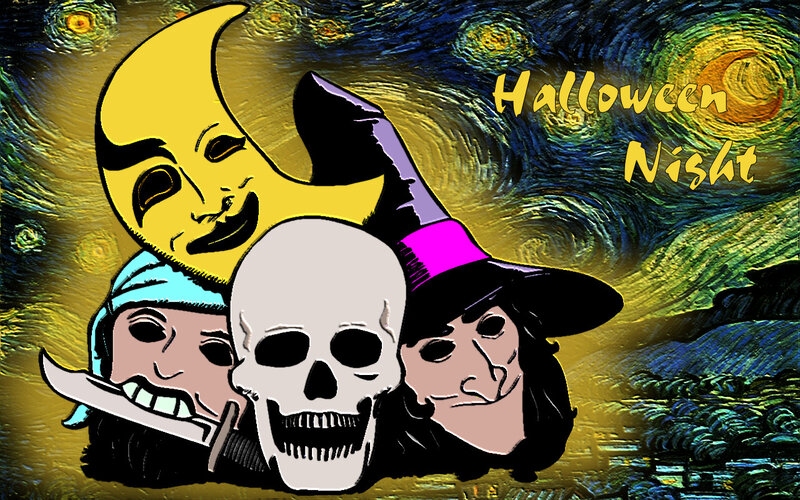 Skull with Characters