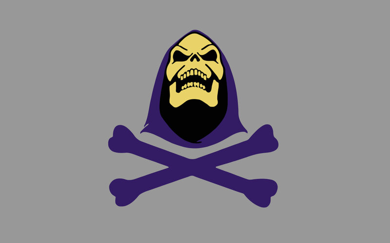 Skull with Crossbones — Purple