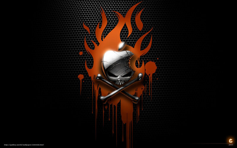 Skull with Crossed Bones — Black, Dark