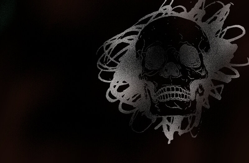 skull with crown design