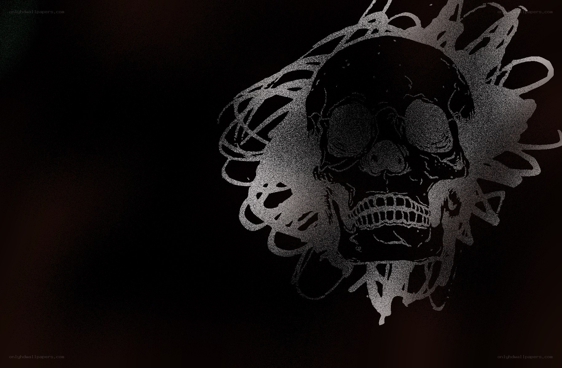 skull with crown design