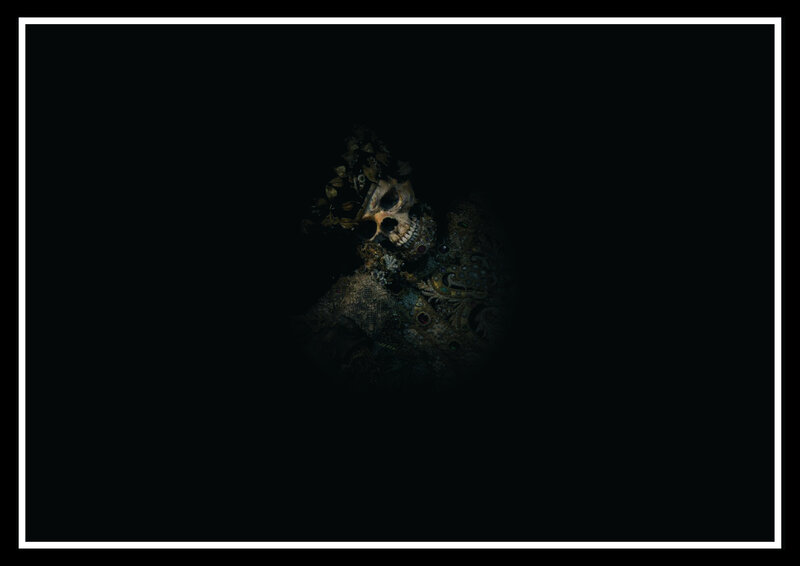 Skull with Crown of Leaves
