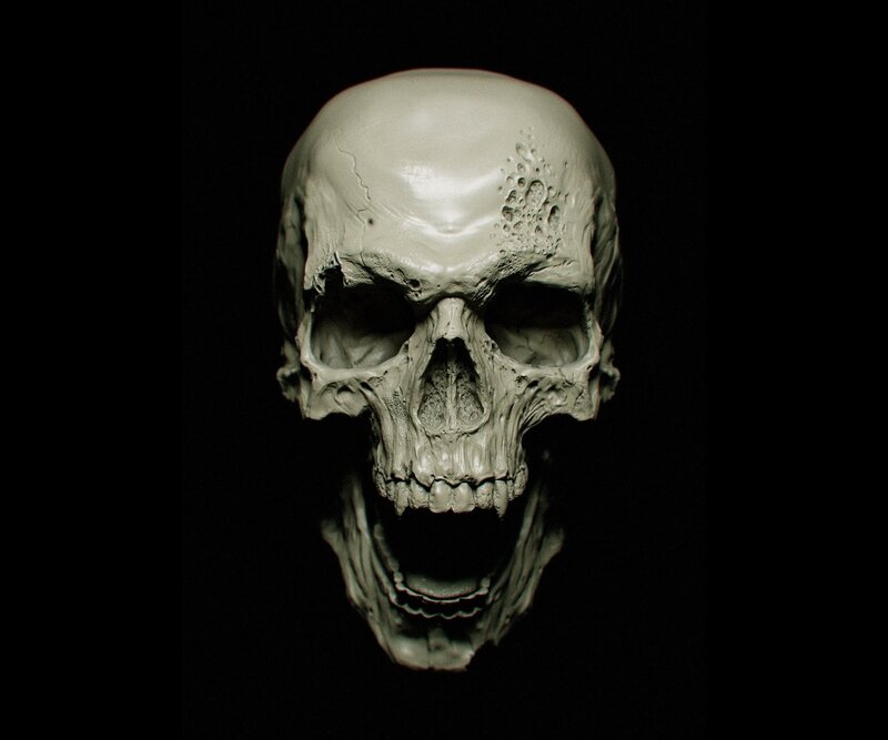 Skull with Decayed Features