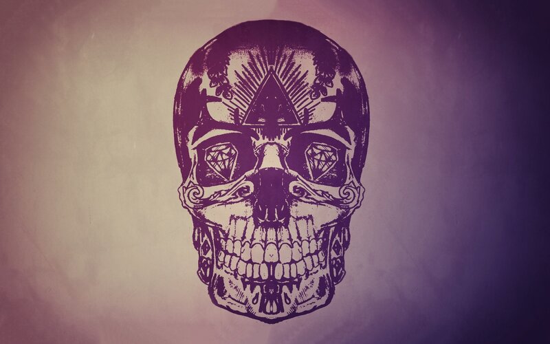 Skull with Decorative Patterns