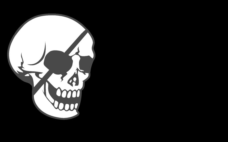 skull with eye patch