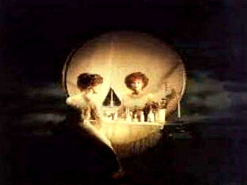 Skull with Figures