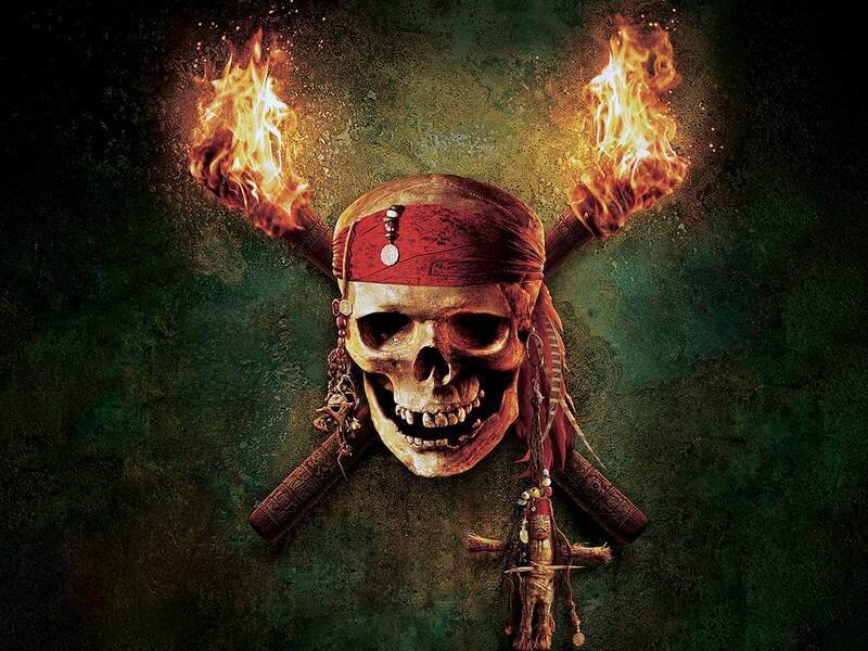 skull with flaming cannons
