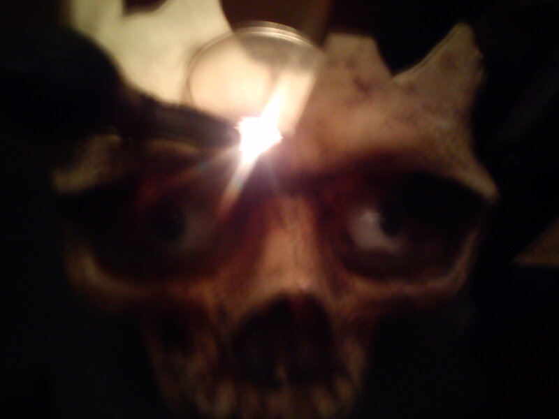 Skull with Flashlight