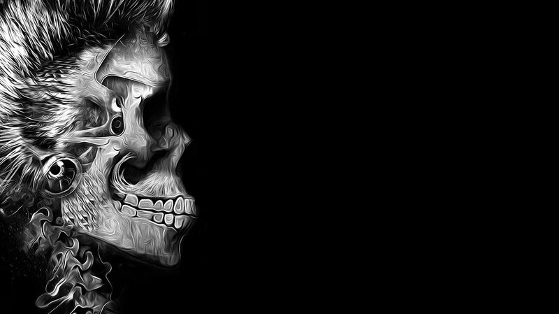 Skull with Fur