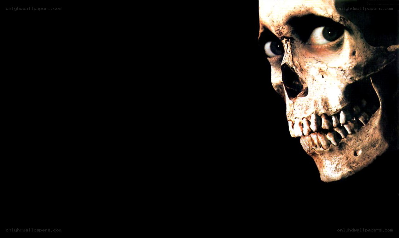 skull with glowing eyes