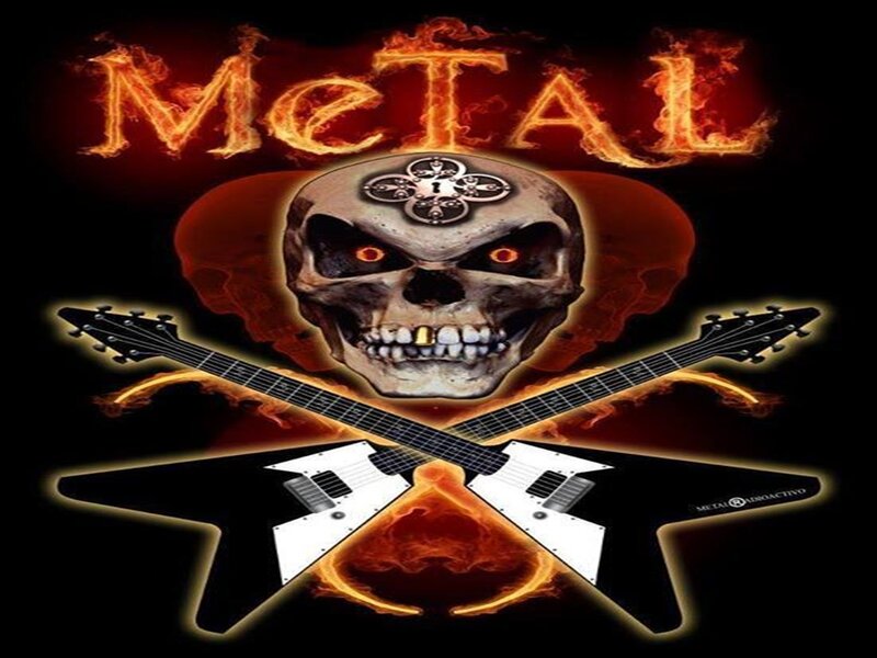 Skull with Guitars — Black, Dramatic