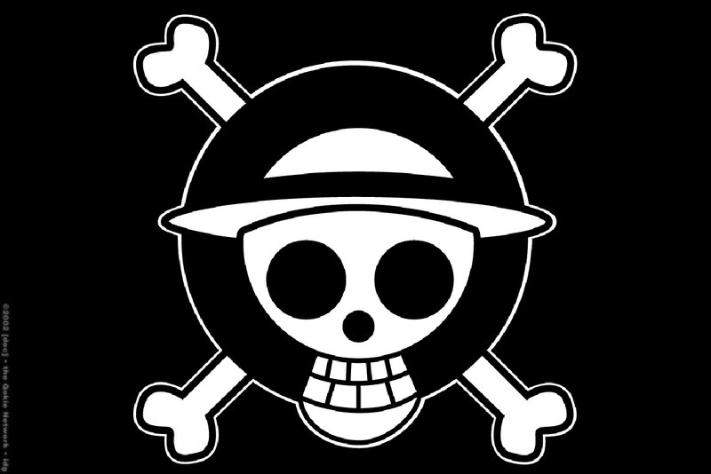 Skull with Hat and Bones