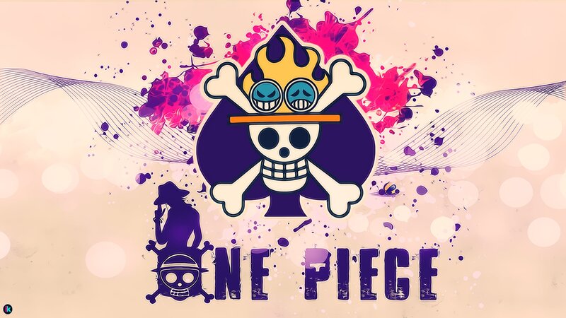 Skull with Hat and Crossbones — Purple