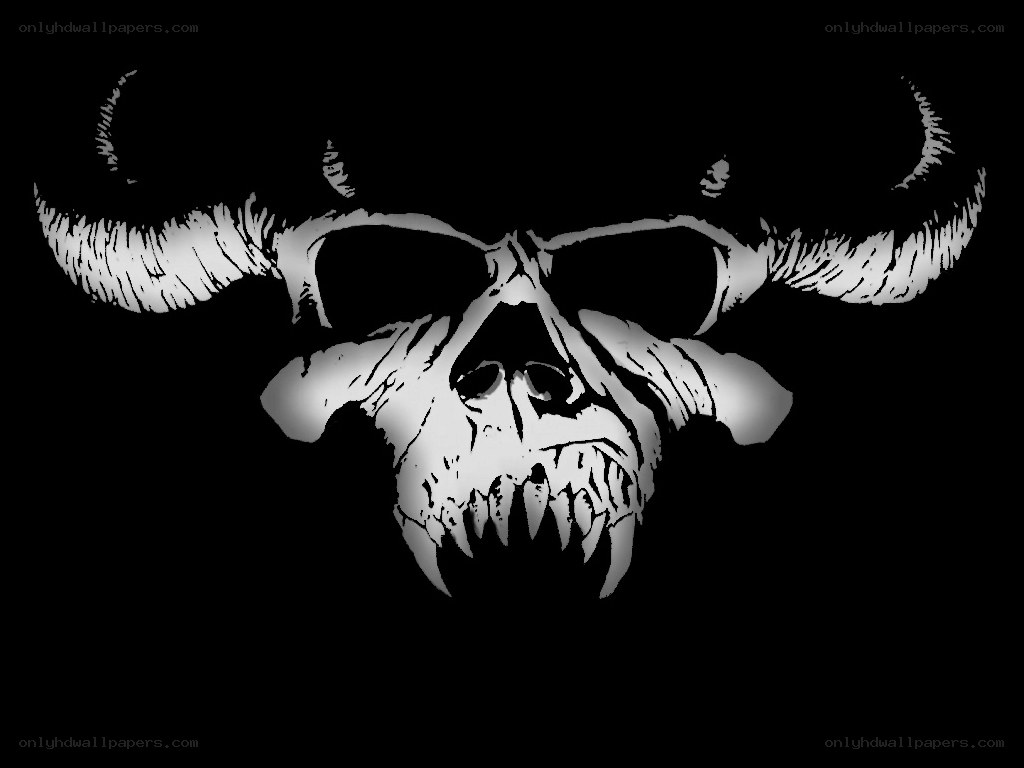 skull with horns logo