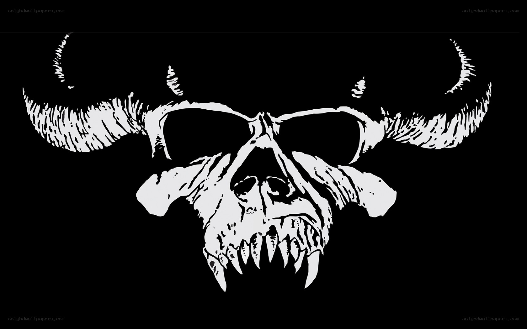 skull with horns logo