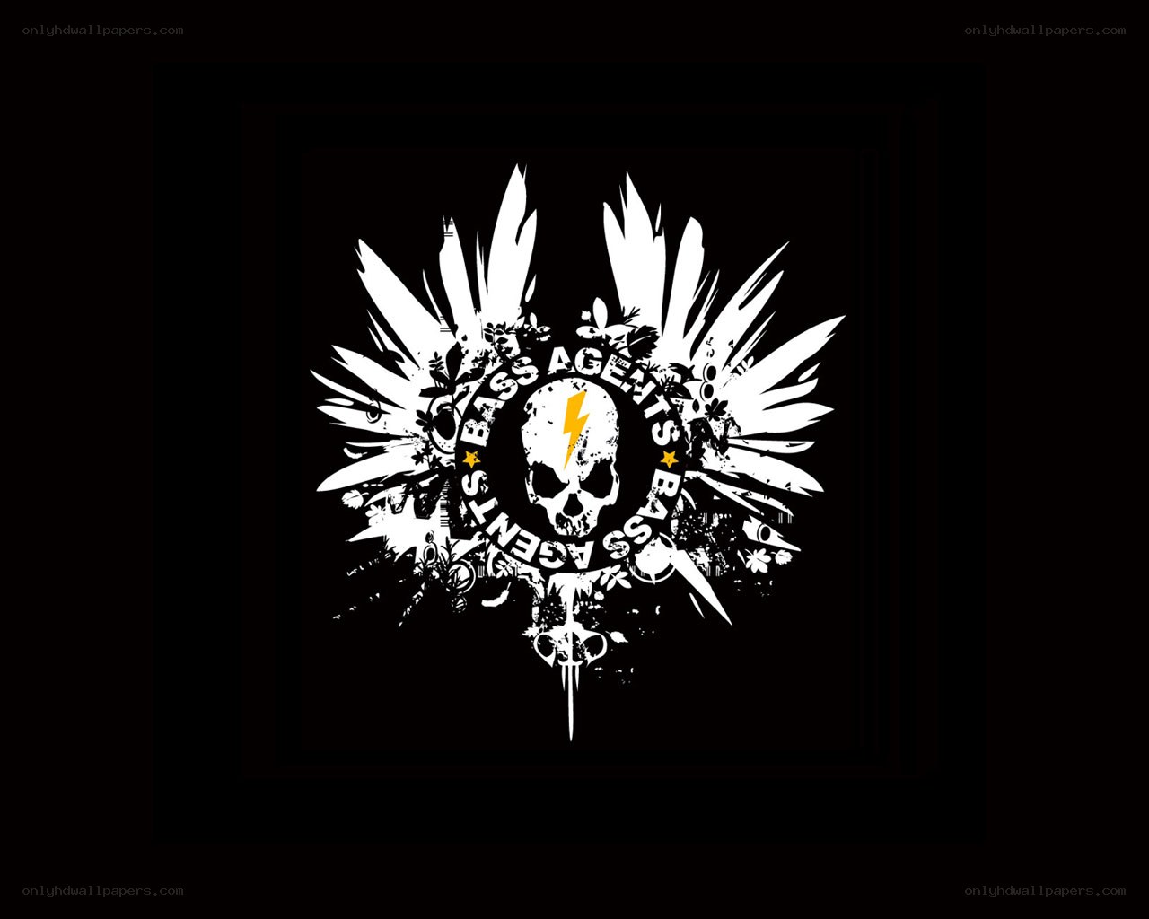 skull with lightning bolt logo