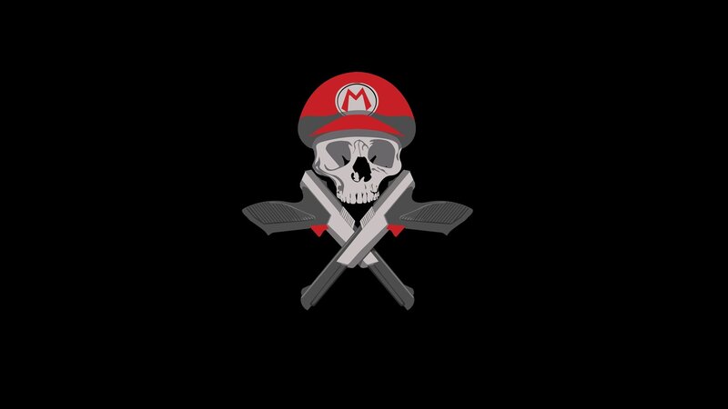 Skull with Mario Hat
