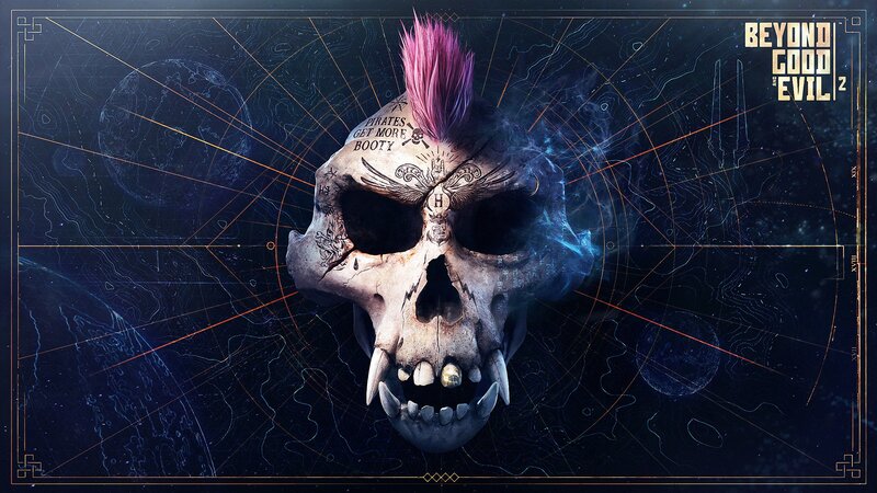 Skull with Mohawk